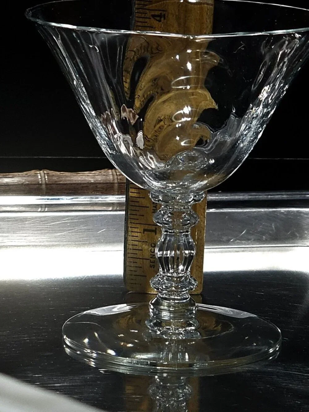 Cambridge Caprice Cocktail Coupe low sherbet 1950s Elegant Glass vtg mid century